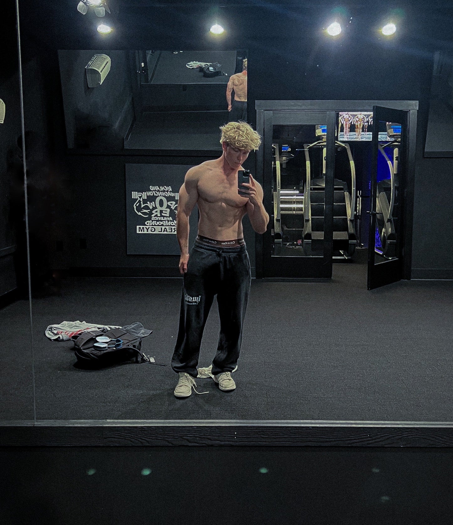 'SELF MASTERY' Vintage Wash Joggers
