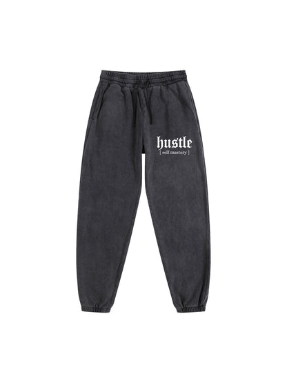 'SELF MASTERY' Vintage Wash Joggers